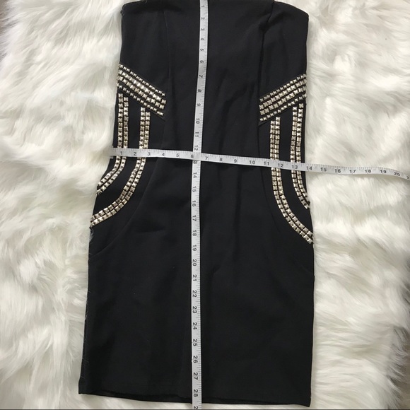 NWT Guess Black Strapless Dress - Picture 7 of 8